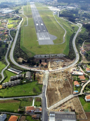 Imaxe do actual aeroporto de Alvedro