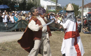 Combate de mouros e cristiáns na Saínza