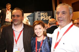 De esquerda a dereita: Pablo García, Elena Espinosa e 'Pachi' Vázquez