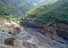 Canteira de pizarra no Courel