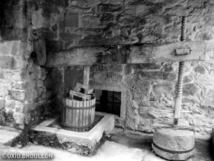 A lagareta da Casa da Matanza, en Padrón. Foto: Uxío Broullón