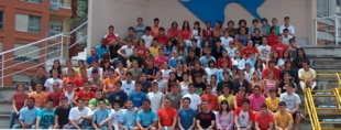 Unha foto de familia cos alumnos admitidos no CGTD este ano