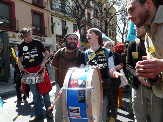 Marcha contra os transxénicos