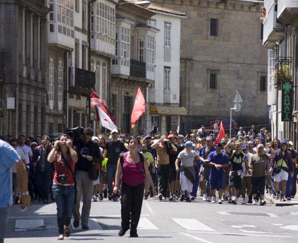 Mobilización en Compostela